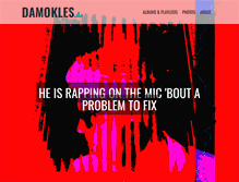 Tablet Screenshot of damokles.com